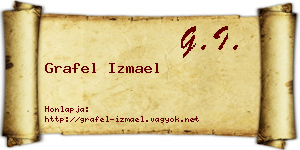 Grafel Izmael névjegykártya